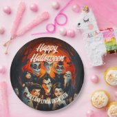 50s Kostuums en Cocktails  Halloween Party Papieren Bordje (Feest)