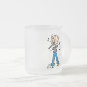 50s Male Singer Stick figuur t-shirts en Gifts Matglas Koffiemok (Voorkant rechts)