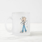 50s Male Singer Stick figuur t-shirts en Gifts Matglas Koffiemok (Links)