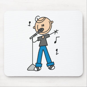 50s Male Singer Stick figuur t-shirts en Gifts Muismat