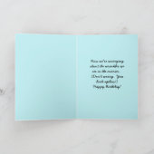  '50s Meisje Strijken Happy Birthday Kaart (Binnen)