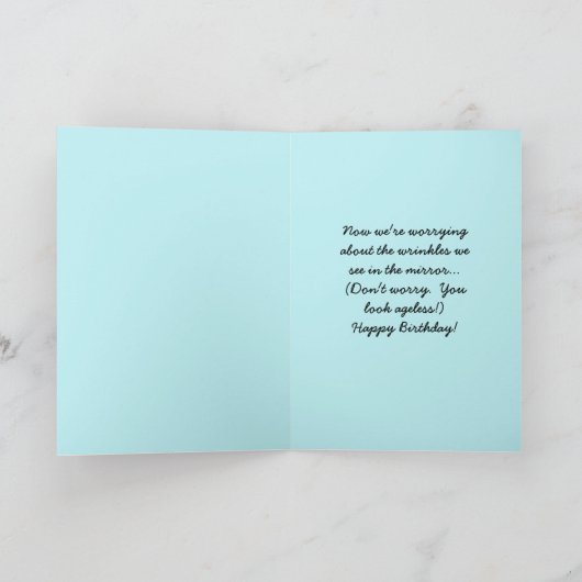  '50s Meisje Strijken Happy Birthday Kaart (Binnen)