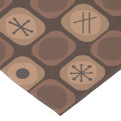 '50s Mod Art Soft Cubes Brown Korte Tafelloper (Hoek)