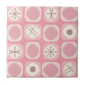 '50s Mod Art Soft Cubes Pink Vanilla' Tegeltje (Voorkant)