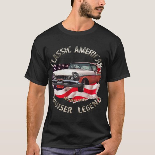 50s Monterey Mercury american classic cruiser 1957 T-shirt (Voorkant)