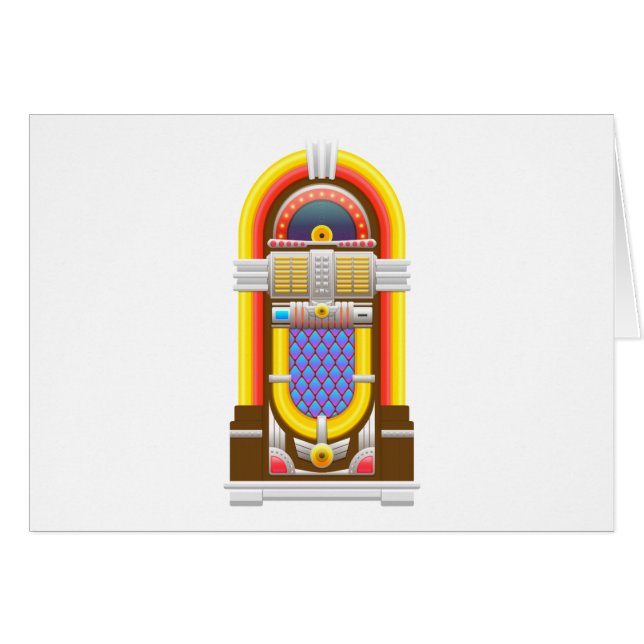 50s ouderwetse jukebox (Voorkant Horizontaal)