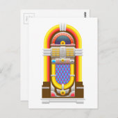 50s ouderwetse jukebox briefkaart (Voorkant / Achterkant)