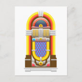 50s ouderwetse jukebox briefkaart (Voorkant)