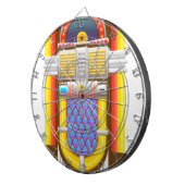 50s ouderwetse jukebox dartbord (Voorkant Rechts)