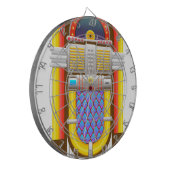 50s ouderwetse jukebox dartbord (Voorkant Links)
