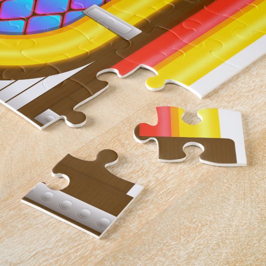 50s ouderwetse jukebox legpuzzel (Zijkant)