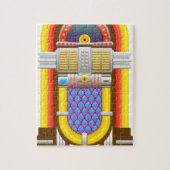 50s ouderwetse jukebox legpuzzel (Verticaal)