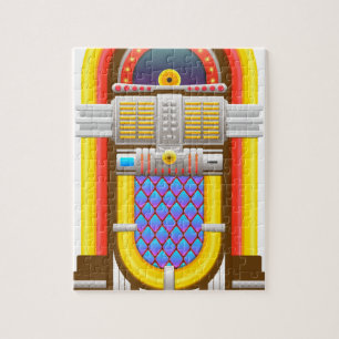 50s ouderwetse jukebox legpuzzel