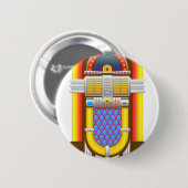 50s ouderwetse jukebox ronde button 5,7 cm (Voorkant /achterkant)