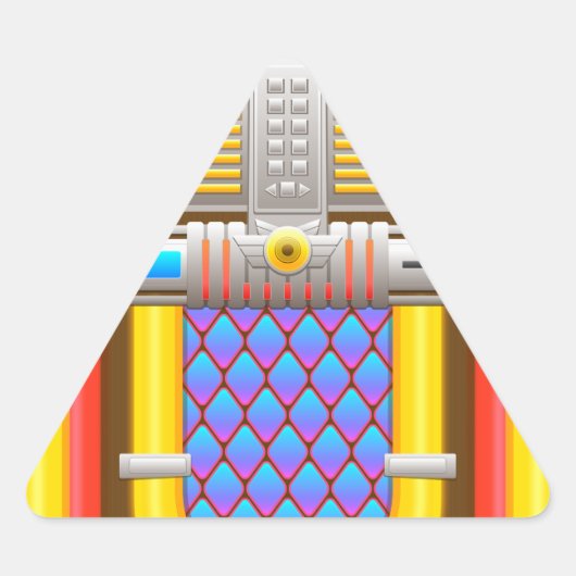 50s ouderwetse jukebox sticker (Voorkant)