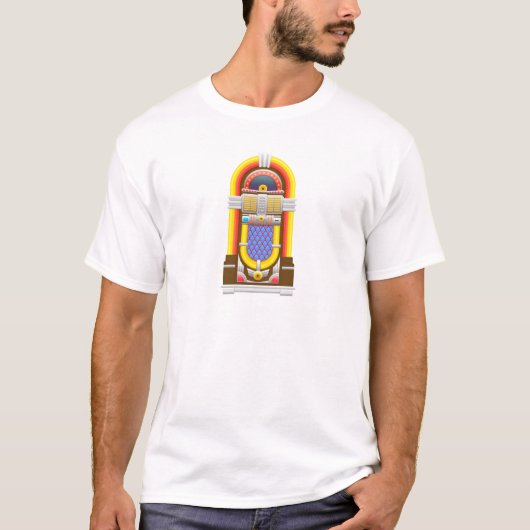 50s ouderwetse jukebox t-shirt (Voorkant)