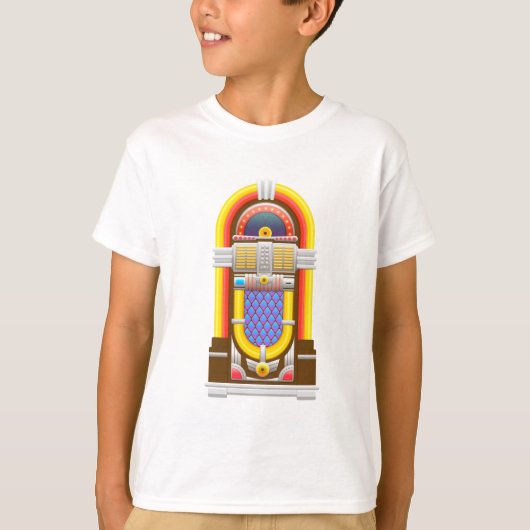 50s ouderwetse jukebox t-shirt (Voorkant)