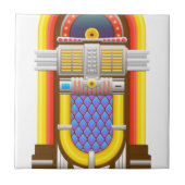 50s ouderwetse jukebox tegeltje (Voorkant)
