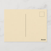 50s paar bij het zwembad briefkaart (Achterkant)