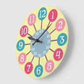 50s Retro Atomic Starburst Mideeuw Modern Grote Klok (Hoek)