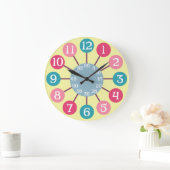 50s Retro Atomic Starburst Mideeuw Modern Grote Klok (Huis)