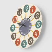 50s Retro Atomic Starburst Mideeuw Modern Grote Klok (Hoek)