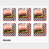 50s Retro Diner Dank u Sticker (Vel)