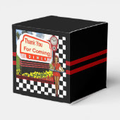 50s Retro Diner Hartelijk dank Bedankdoosjes (Achterkant)