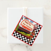 50s Retro Diner Hartelijk dank Bedankjes Labels (In situ)