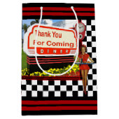 50s Retro Diner Hartelijk dank Medium Cadeauzakje (Voorkant)