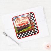 50s Retro Diner Sticker (Envelop)