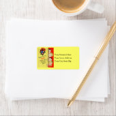 50s Retro Kerstmis Etiket (Insitu)