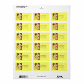 50s Retro Kerstmis Etiket (Full Sheet)