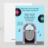 50's Retro Party Invitation Kaart (Voorkant / Achterkant)