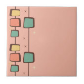 50's Retro Tegel Roze Tegeltje (Voorkant)