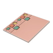 50's Retro Tegel Roze Tegeltje (Zijkant)