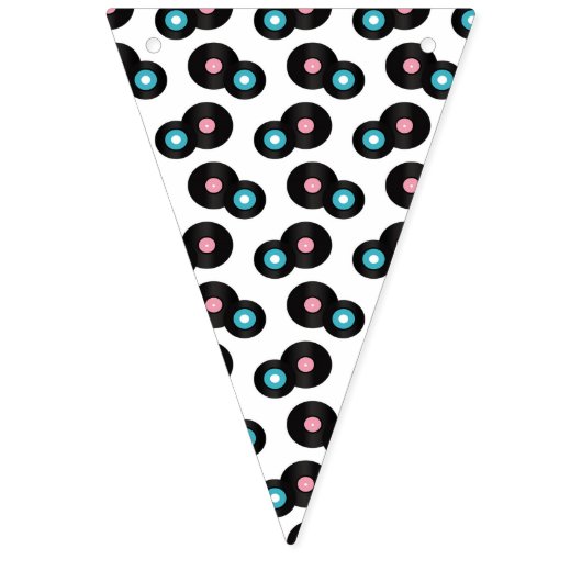 50s Rock n Roll Bunting. Vlaggetjes (Tweede vlag)