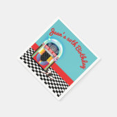 50's Sock Hop Dance Party Jukebox Red Custom Servet (Hoek)