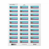50's Sock Hop Dansfeest Jukebox Adreslabels Etiket (Full Sheet)