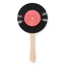 50s-stijl Vinyl Record bruiloft programma