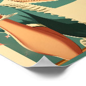 50s stripboekstijl grappige foodie diva keuken poster (Hoek)