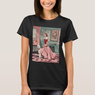 50s Style Poedel Rok Dans vintages Twirls Graph T-shirt