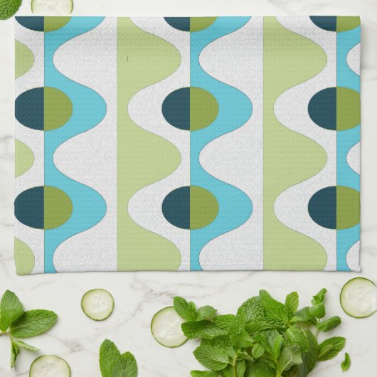 50s Style Retro Thee Handdoek Set (3) (Gevouwen)