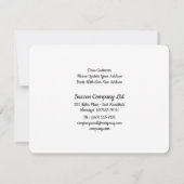 50's Truck B & W Personaliseer Kantoor Adres Aankondiging (Achterkant)