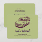 50's Truck Groene Achterkant Gepersonaliseerd Kant Aankondiging (Voorkant / Achterkant)