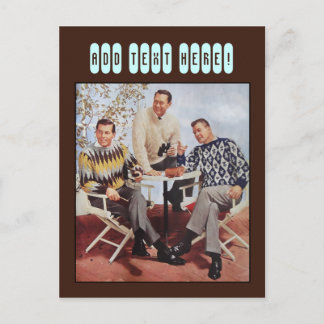 50's trui jongens briefkaart