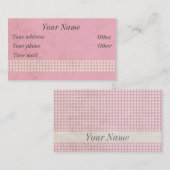 50's vintage visitekaartje (Voorkant / Achterkant)