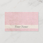 50's vintage visitekaartje (Achterkant)