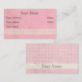 50's vintage visitekaartje (Voorkant / Achterkant)