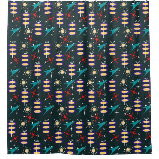 50's Vormen Douchegordijn (Voorkant)